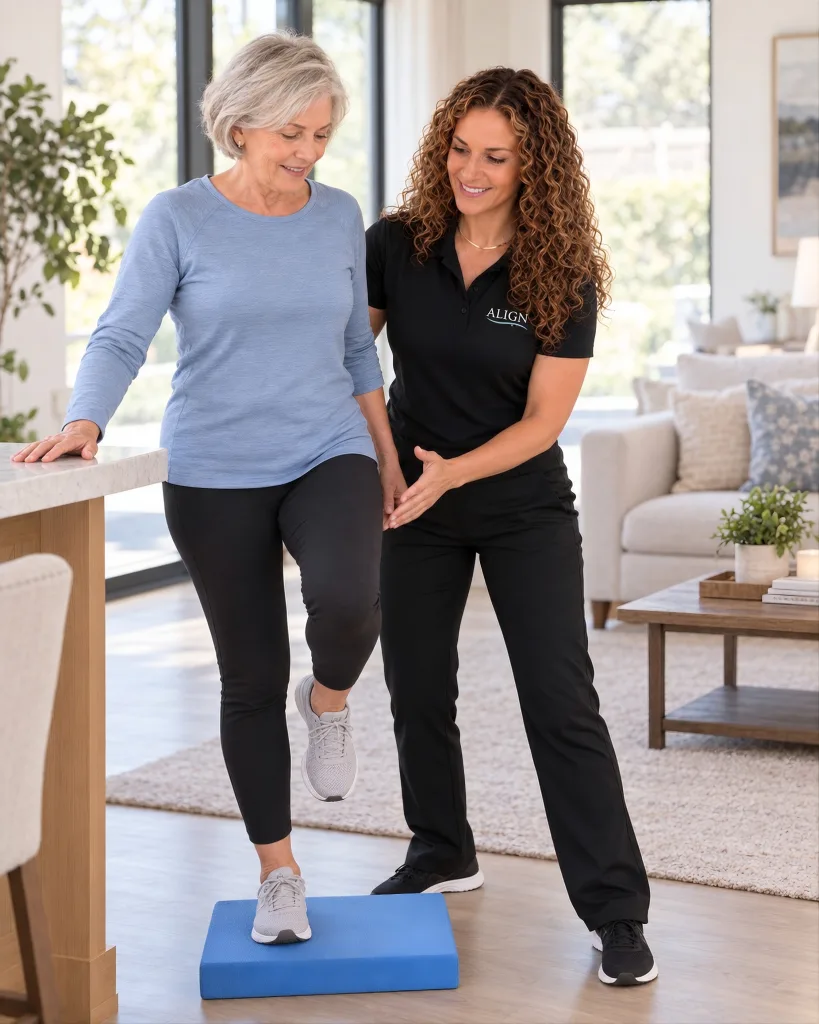 Balance and mobility training with ALIGN Concierge Physical Therapy